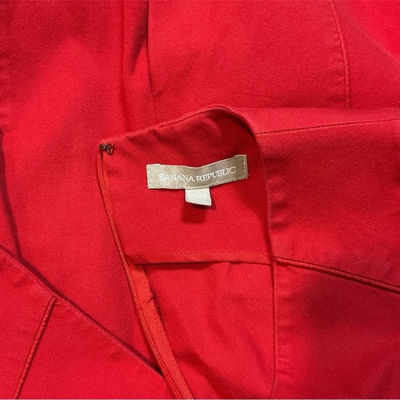 RED SLEEVELESS DRESS BY BANANA REPUBLIC SIZE 4 GENTLY WORN - Picture 3 of 3